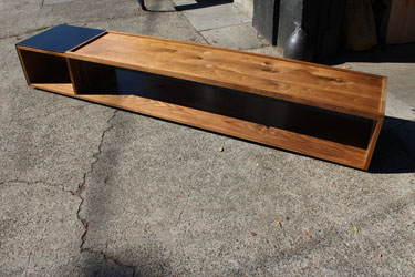 Tray Style Walnut Coffee Table